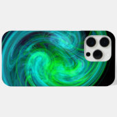 LICHTVORTEX, Abstracte blauwe groene fractaalgolve Case-Mate iPhone Case (Achterkant (horizontaal))