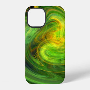 LICHTVORTEX / Levendig Geel Groen Abstract iPhone 12 Hoesje