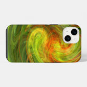 LICHTVORTEX, levendig geel iPhone Hoesje (Achterkant horizontaal)