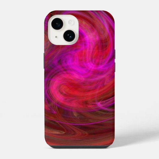 LICHTVORTEX ,levendig rood iPhone Hoesje (Achterkant)
