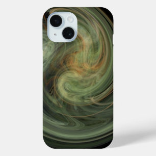LICHTVORTEX, levendig wit grijs geel iPhone 15 Case
