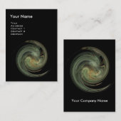 LICHTVORTEX, levendig zwart grijs Visitekaartje (Voorkant / Achterkant)