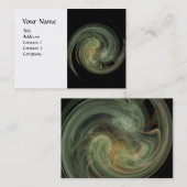 LICHTVORTEX, levendig zwart grijs Visitekaartje (Voorkant / Achterkant)