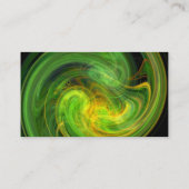 LICHTVORTEX, levendig zwart-groen geel Visitekaartje (Achterkant)