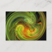 LICHTVORTEX, levendig zwart-groen sinaasappel Visitekaartje (Achterkant)