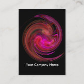 LICHTVORTEX, levendig zwart paars viooltje Visitekaartje (Achterkant)