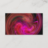 LICHTVORTEX, levendige zwarte rode fuchsie Visitekaartje (Achterkant)