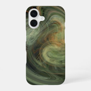 LICHTVORTEX / Oranje Grijs Abstract iPhone 16 Hoesje