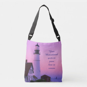 Lichtvuurtoren Roze Sky Crossbody Tas