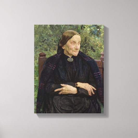 Lichtwark's moeder, 1908 canvas afdruk (Voorkant)