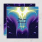 LICHTWAVES, blauw, Paars, wit Kaart (Voorkant / Achterkant)