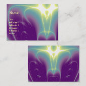 LICHTWAVES, Violet, Paars, Turquase Blue Visitekaartje (Voorkant / Achterkant)