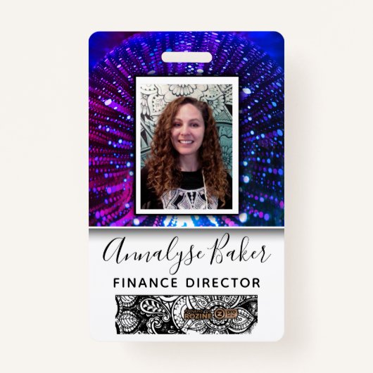 Lichtwerker Professionele CNA Zuster Foto Naam Badge (Voorkant)