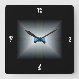 Lichtwitte/zwarte >Artistische wandklokken