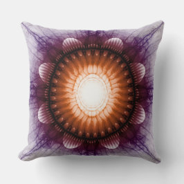 Lichtzalig mystiek rood violet ornament kussen