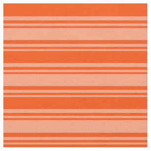 Lichtzalm en rood gekleurd Striped/Lined Pattern Stof