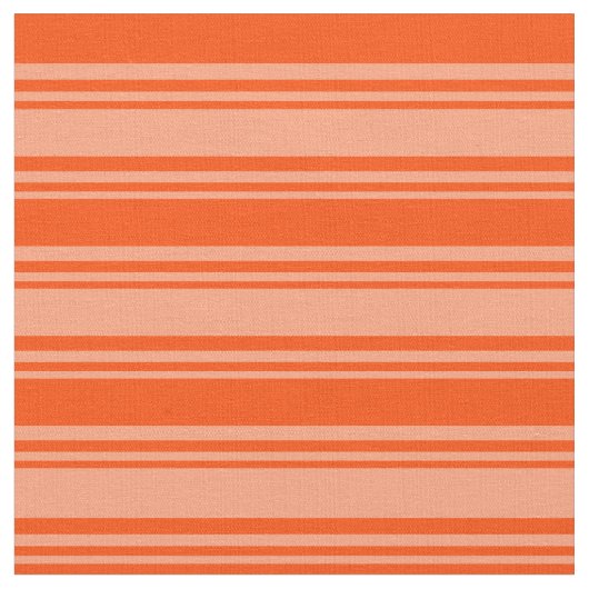 Lichtzalm en rood gekleurd Striped/Lined Pattern Stof (Close Up)