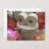 Lichtzijde glimlachen briefkaart (Voorkant / Achterkant)