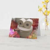 Lichtzijde glimlachen kaart (Gele Bloem)