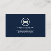 Lichtzuchtig blauw water druppelt automatisch auto visitekaartje (Achterkant)