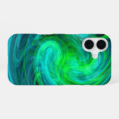 LICHTZWERVEL ,levendig blauw iPhone 16 Hoesje (Achterkant horizontaal)