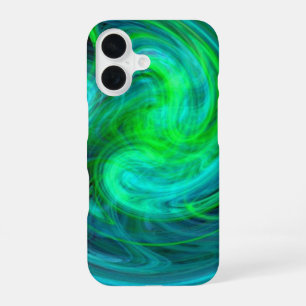 LICHTZWERVEL ,levendig blauw iPhone 16 Hoesje