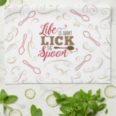 Lick de Spoon Kitchen Towel Theedoek (Gevouwen)