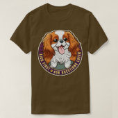 Lick Eerste Cavalier Koning Charles Spaniel Ontwer T-shirt (Design voorkant)