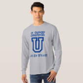 Lick Em Draag! Universiteit T-shirt (Voorkant volledig)