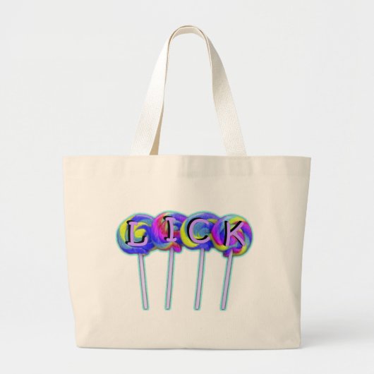 Lick Grote Tote Bag (Voorkant)