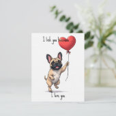 💘🐶Lick It and Love It Feestdagenkaart (Staand voorkant)