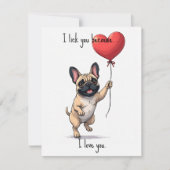 💘🐶Lick It and Love It Feestdagenkaart (Voorkant)