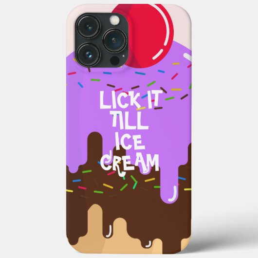 Lick it tot Ice Cream 3 Pastel Colour iPhone Case (Achterkant)