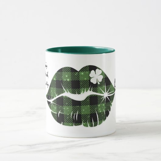 Lick (Luck) van de Ierse Editable Mok (Midden)