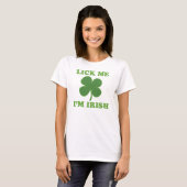 Lick me Im Irish T-shirt (Voorkant volledig)