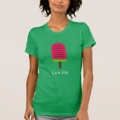 Lick me Pop Art popsicle watermeloen T-shirt (Voorkant)