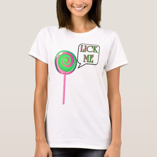 Lick me t-shirt (Voorkant)