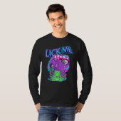 Lick Me Trippy Frog Psychedelic EDM Rave Psytrance T-shirt (Voorkant volledig)