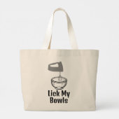 Lick My Bowls Canvas tas (Achterkant)