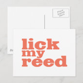 Lick My Reed Briefkaart (Voorkant / Achterkant)