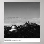 Lick Observatory in Mount Hamilton door Ansel Adam Poster (Voorkant)