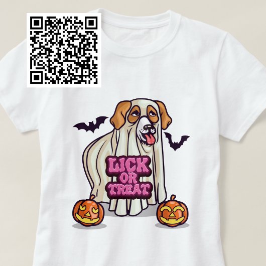 Lick of Treat Dog Ghost T-shirt