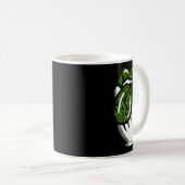Lick Smoke Weed Leaf Pattern Pot Gift Koffiemok (Voorkant rechts)