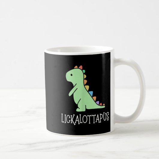 Lickalottapus Grappig Lesbische LGBTQ Pride, Grapp Koffiemok (Rechts)