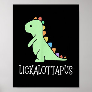 Lickalottapus Grappig Lesbische LGBTQ Pride, Grapp Poster