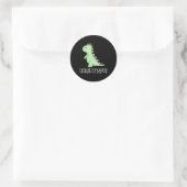 Lickalottapus Grappig Lesbische LGBTQ Pride, Grapp Ronde Sticker (Tas)