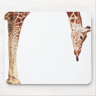 "Licker" Giraffe Wildlife Animal Waterverf Muismat