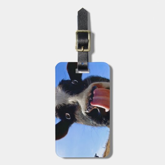 Lickin-koe Bagagelabel (Voorkant verticaal)