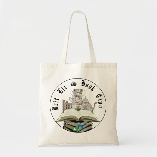 Licking County Library: Brit Lit Book Club Tote Bag (Voorkant)