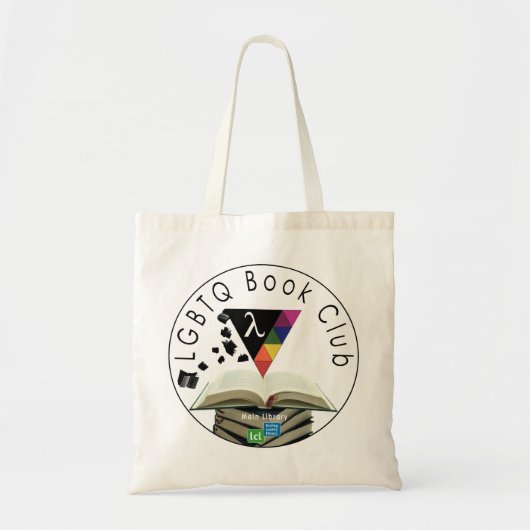 Licking County Library: LGBTQ Book Club Tote Bag (Voorkant)